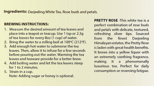 Pretty Rose Darjeeling White Tea - 40gm