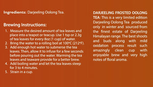 Darjeeling Frosted Oolong Tea – 50g
