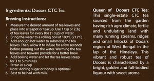 Queen Of Dooars CTC Tea - 100gm