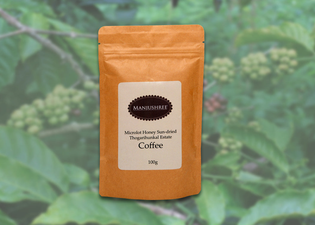 Microlot Honey Sun-dried Thogarihunkal Estate Coffee, 100 Gms 